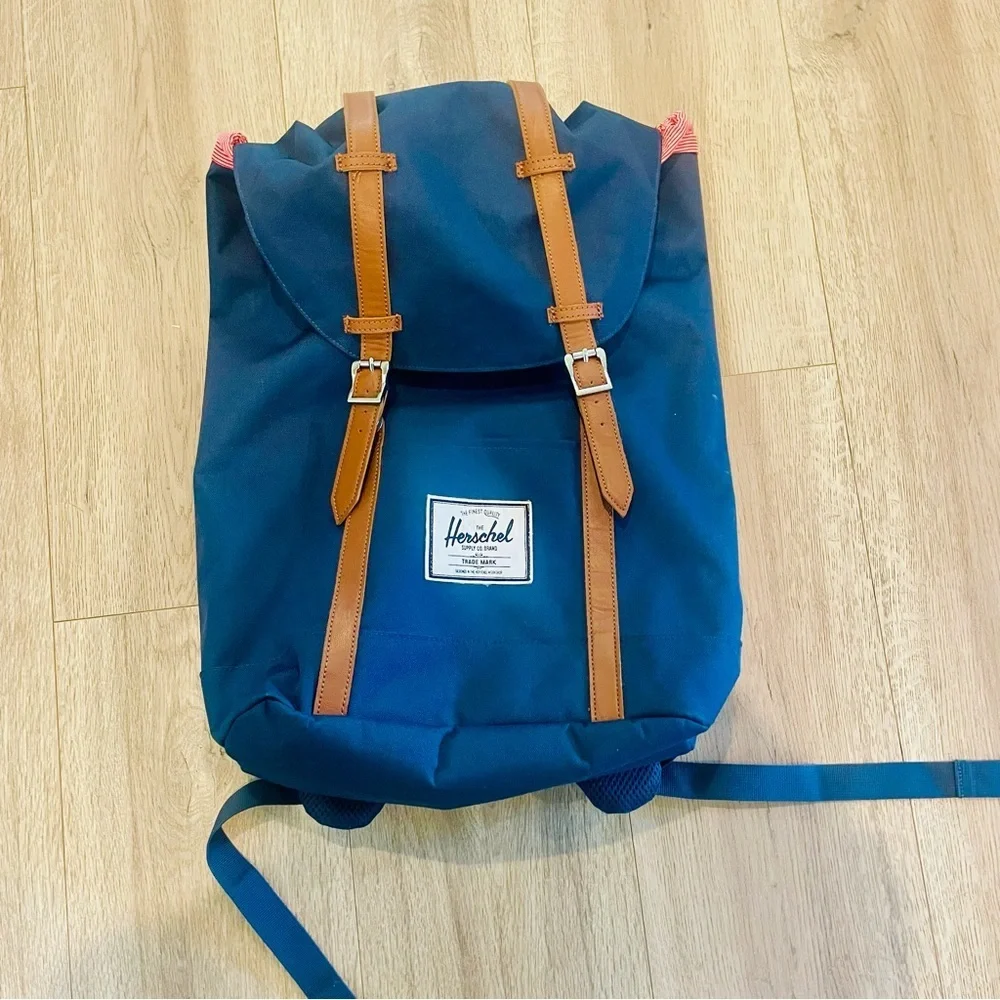 Herschel Supply Co. Navy Backpack with Tan Accents